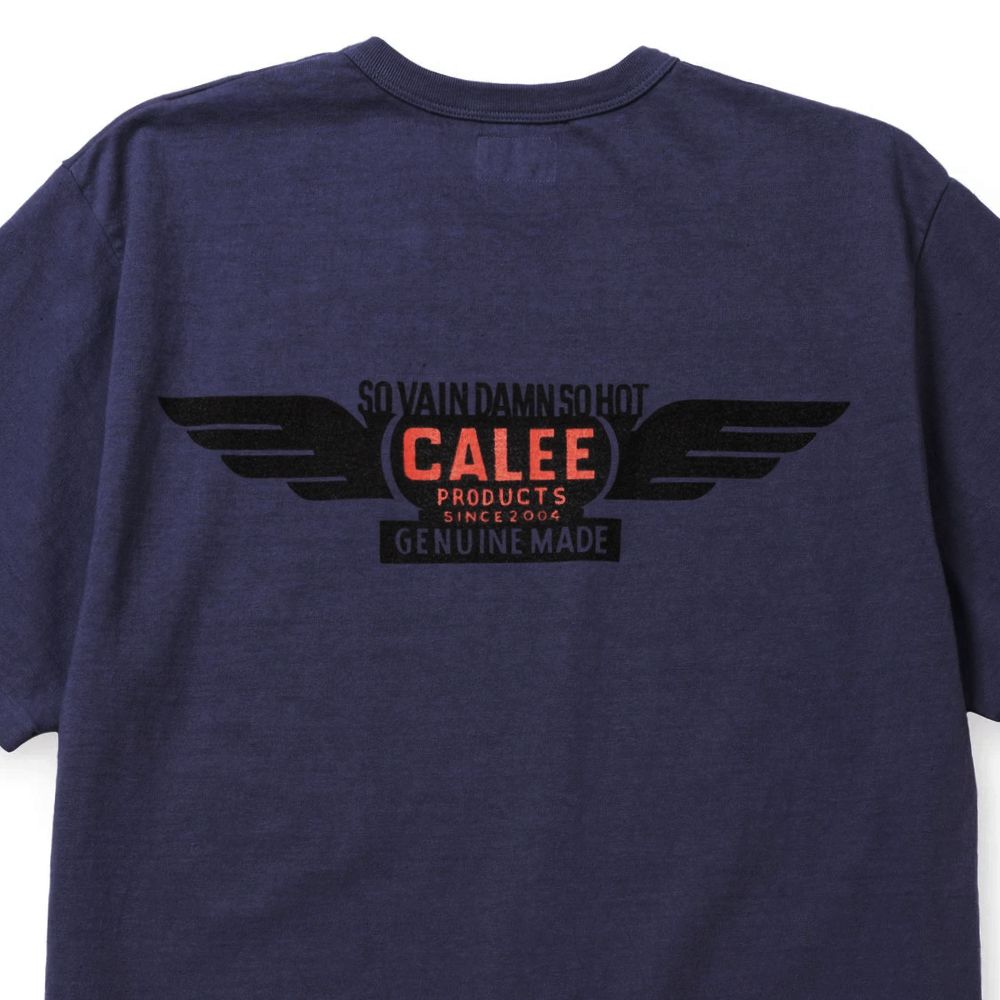 BINDER NECK WING LOGO VINTAGE TEE ＜NATURALLY PAINT DESIGN＞ (DARK PURPLE) / ×ナチュラリーペイント コラボ Tシャツ