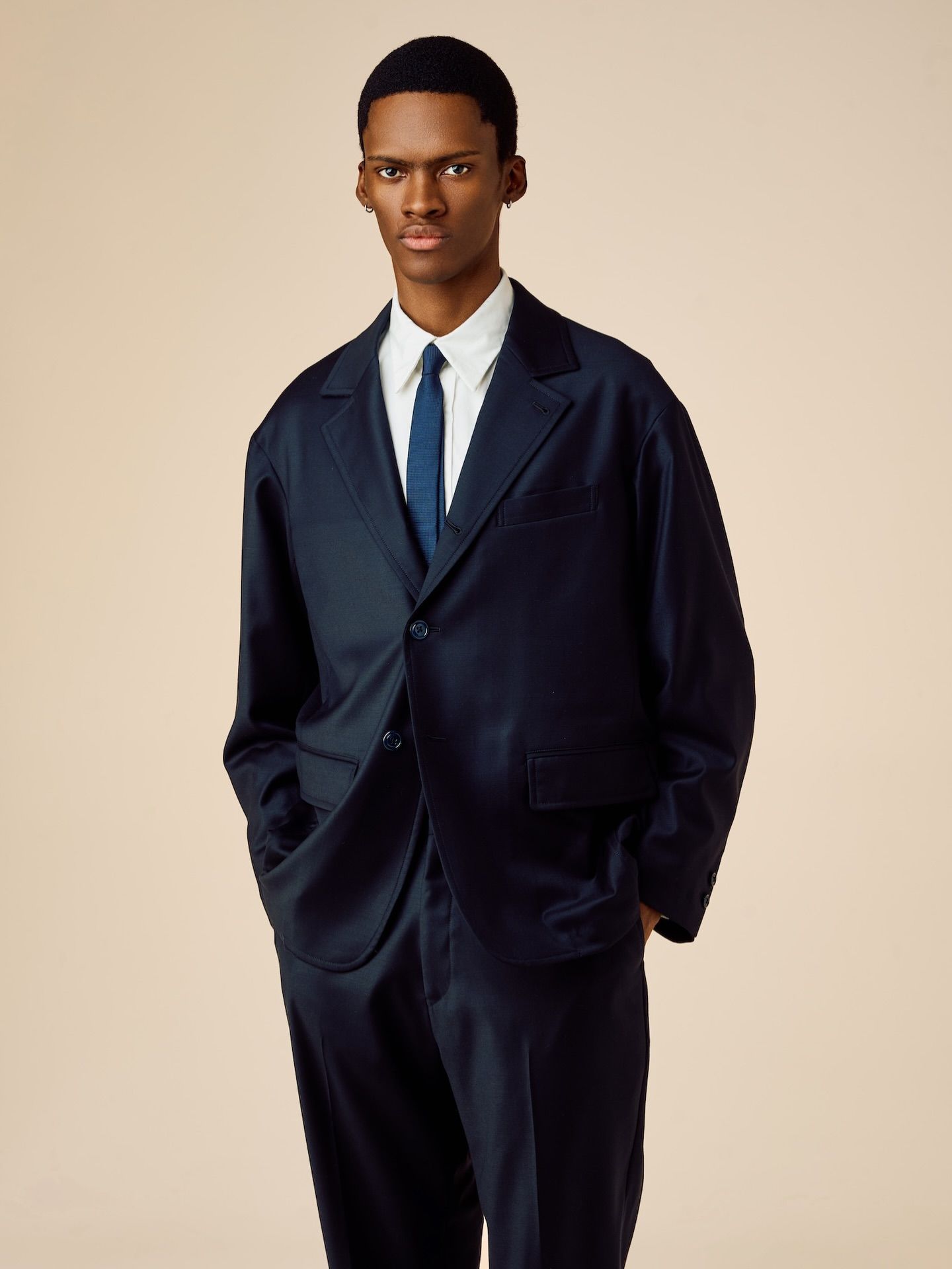 3B TAILORED JACKET "MICHAEL" (BLACK) / テーラード ジャケット