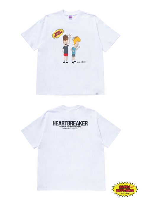 S/S PRINT T "THIS ROCKS" (WHITE) / ビーバス&バットヘッド コラボ Tee