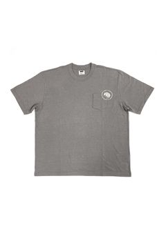 CIRCLE POCKET TEE BACK PRINT (CHARCOAL) / サークルロゴ ポケット Tシャツ