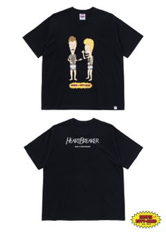 S/S PRINT T "TATTOO" (BLACK) / ビーバス&バットヘッド コラボ Tee