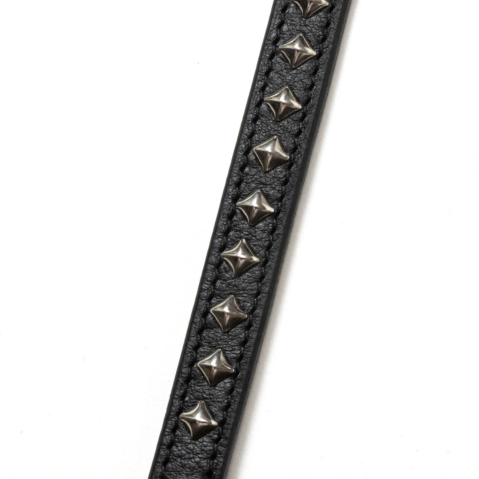 STUDS LEATHER LONG KEY RING (BLACK) / スタッズ レザー キーリング ロング バージョン