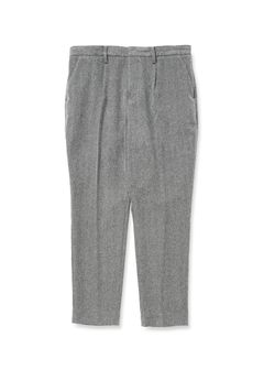 VINTAGE TYPE HERRINGBONE SLACKS (CHARCOAL) / ヴィンテージ タイプ ヘリンボーン スラックス