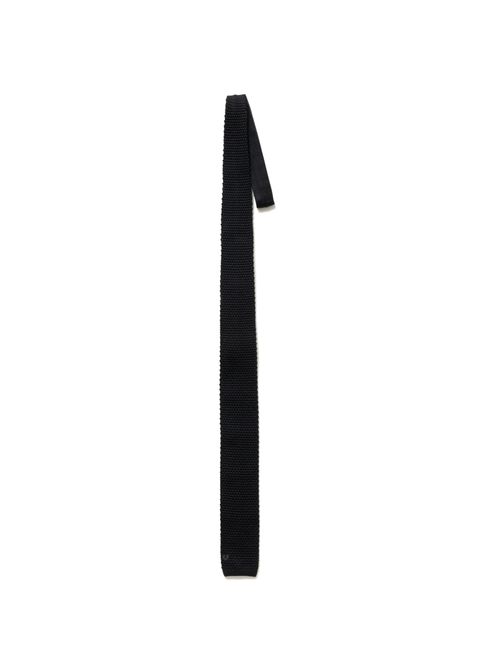 KNITTED TIE “DENNIS” (BLACK) / オリジナル ニットタイ