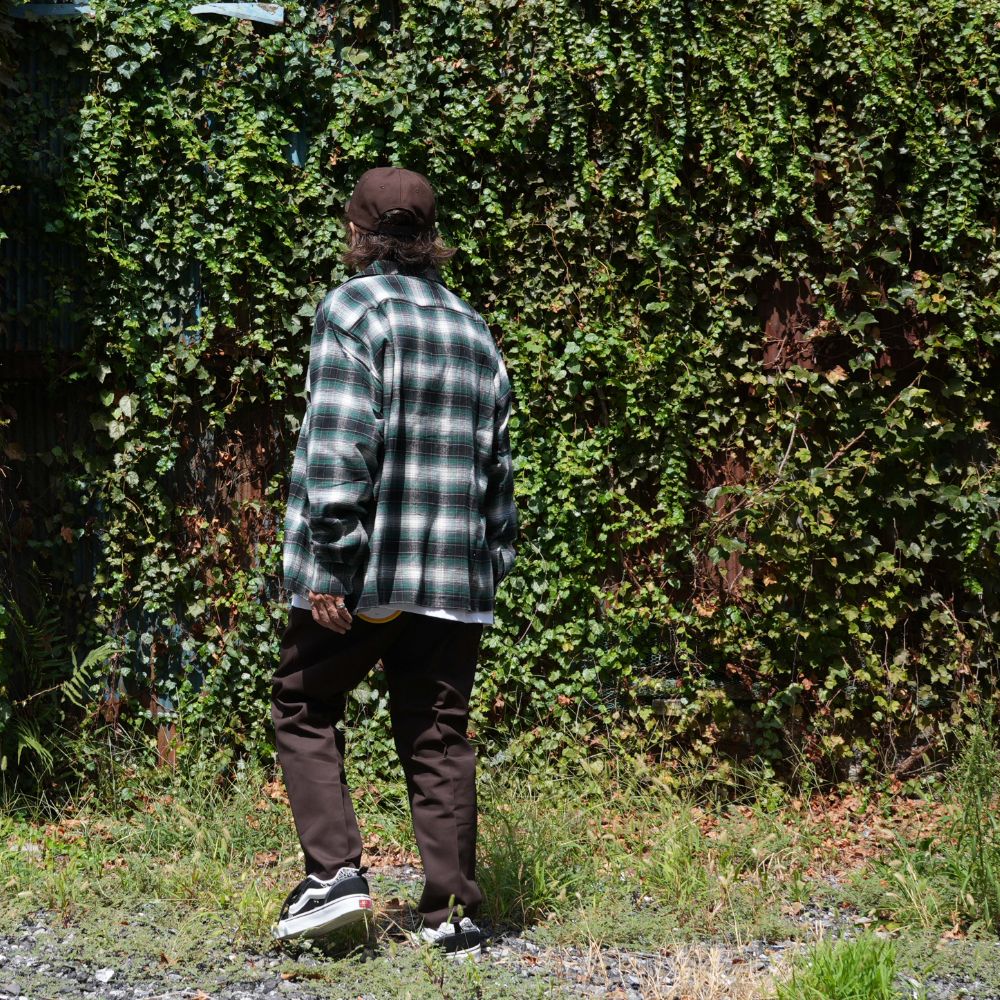Check L/S Shirt (GREEN) / チェック ネル シャツ