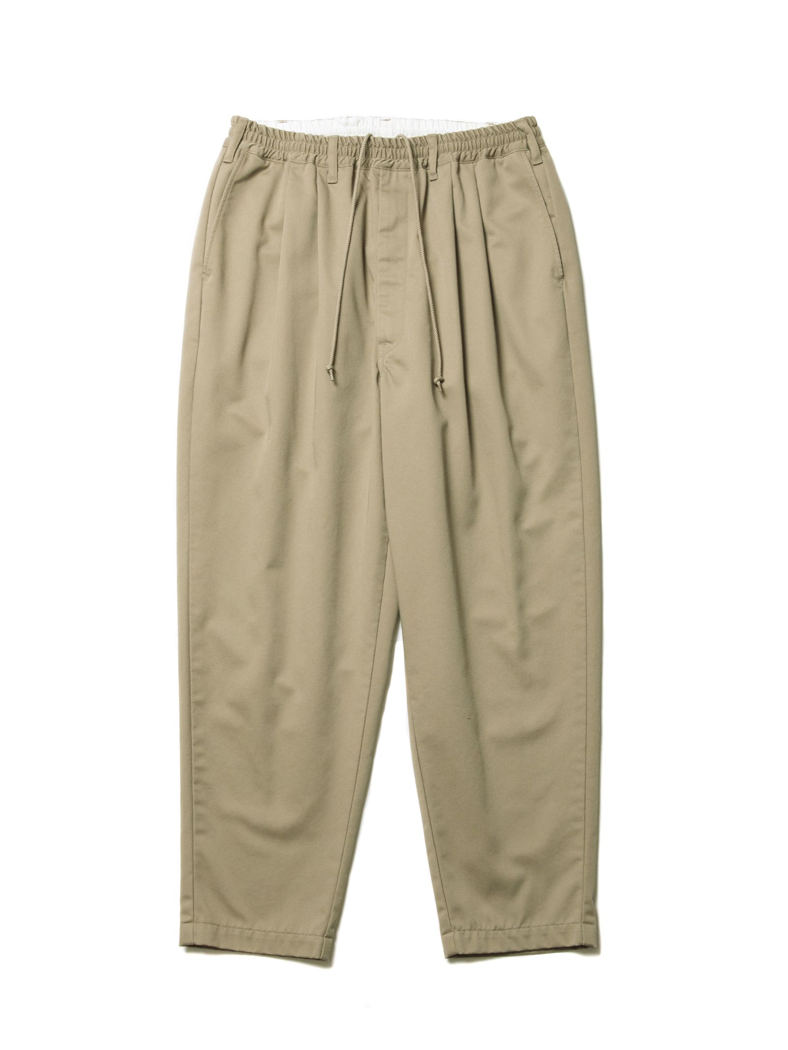 COOTIE PRODUCTIONS - T/C 2 Tuck Easy Ankle Pants (BEIGE) / T/C