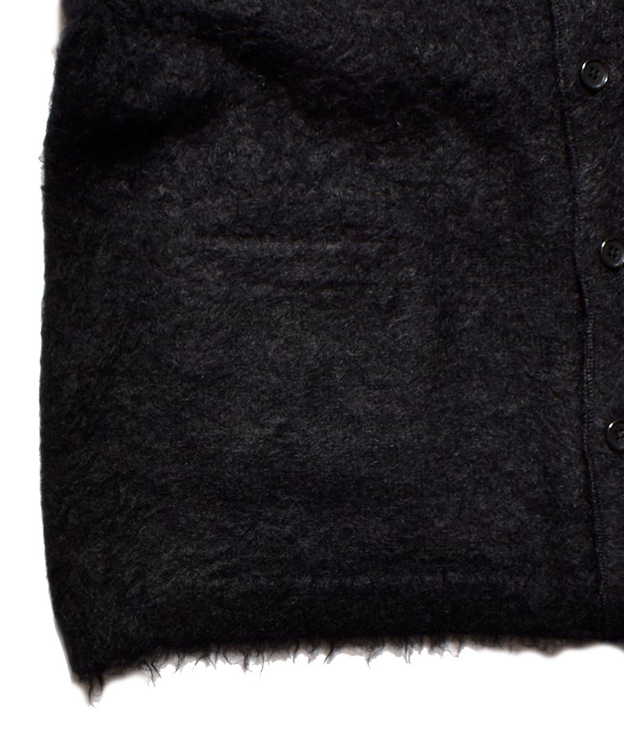 MINEDENIM - 【ラスト1点】Shaggy Mohair Knit Cardigan (BLK