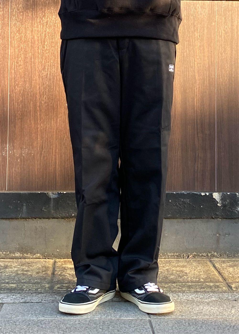WORK PANTS (BLACK) / チノパンツ