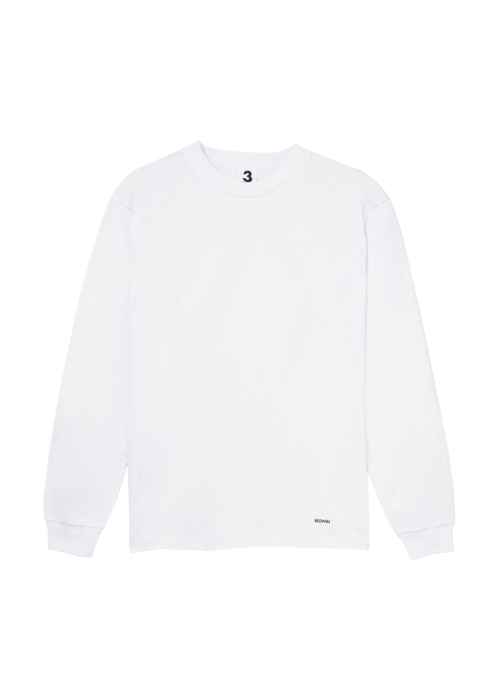 2 Pcs L/S PACK LOGO TEE "LS PACK" (WHITE) / 2ピース パック Tシャツ