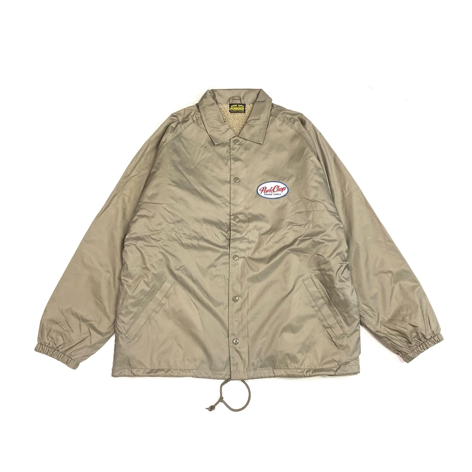 PORKCHOP GARAGE SUPPLY - BOA COACH JKT (KHAKI) / ボアインナー コーチジャケット | LOOPHOLE