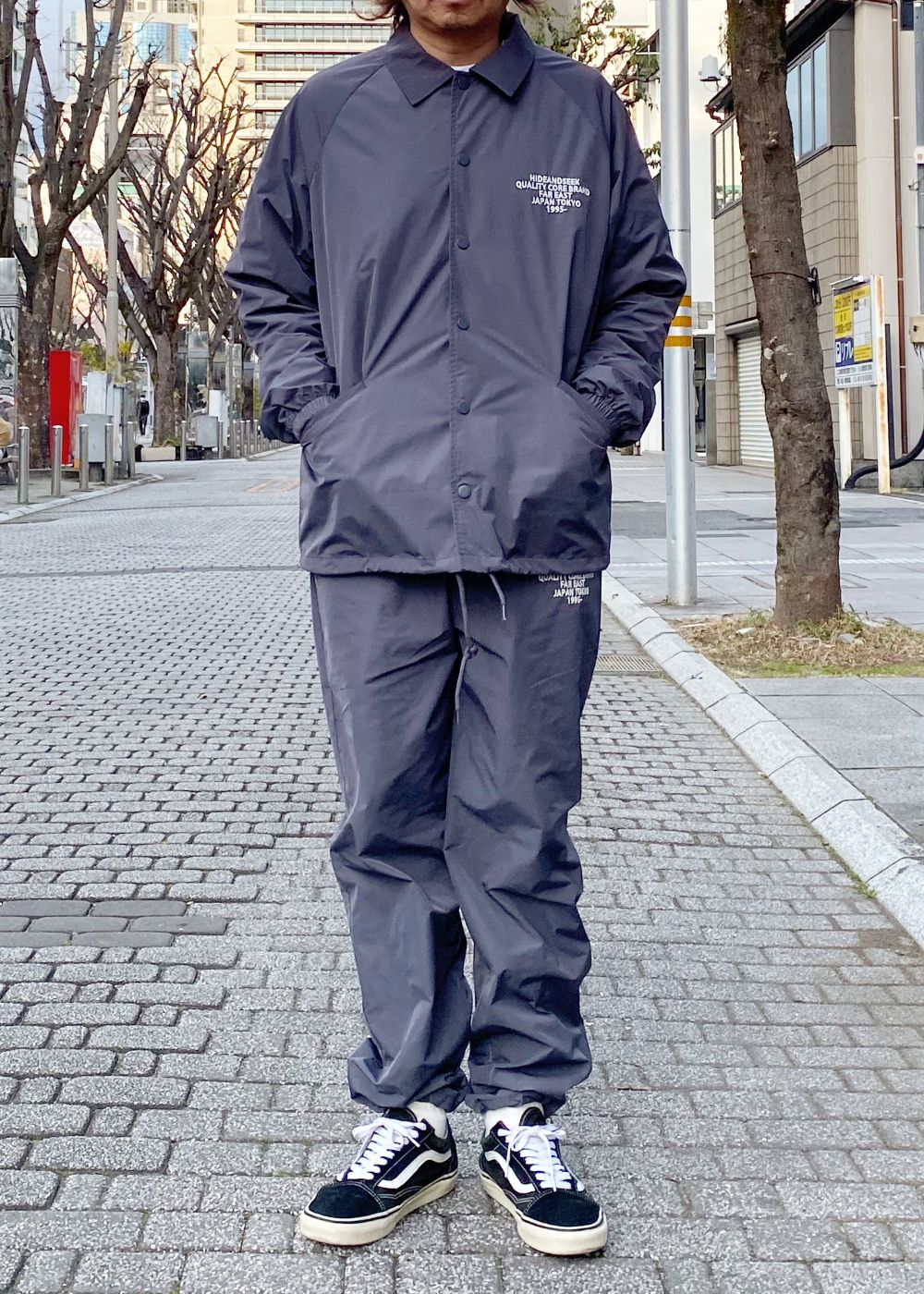 Coaches Jacket (CHARCOAL GRAY) / ナイロン コーチ ジャケット / セットアップ可能