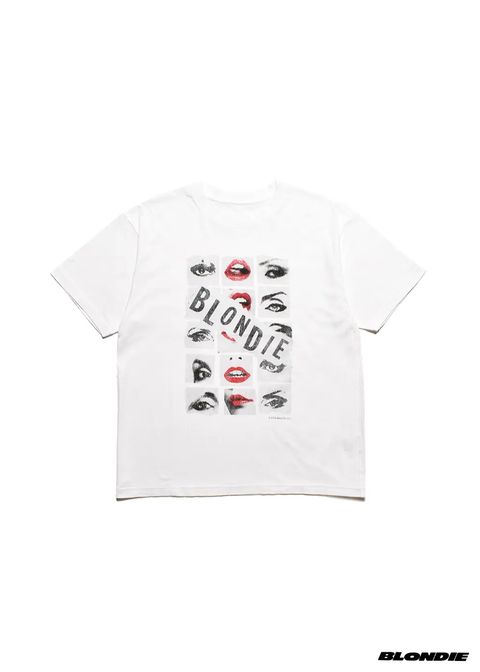× BLONDIE "Eyes & Lips" Crewneck T-SH (WHITE) / ブロンディー コラボ Tシャツ
