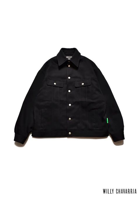 ×WILLY CHAVARRIA St.Twist Denim CHACHI TRUCKER JACKET (BLACK) / ×ウィリーチャバリア コラボ トラッカージャケット