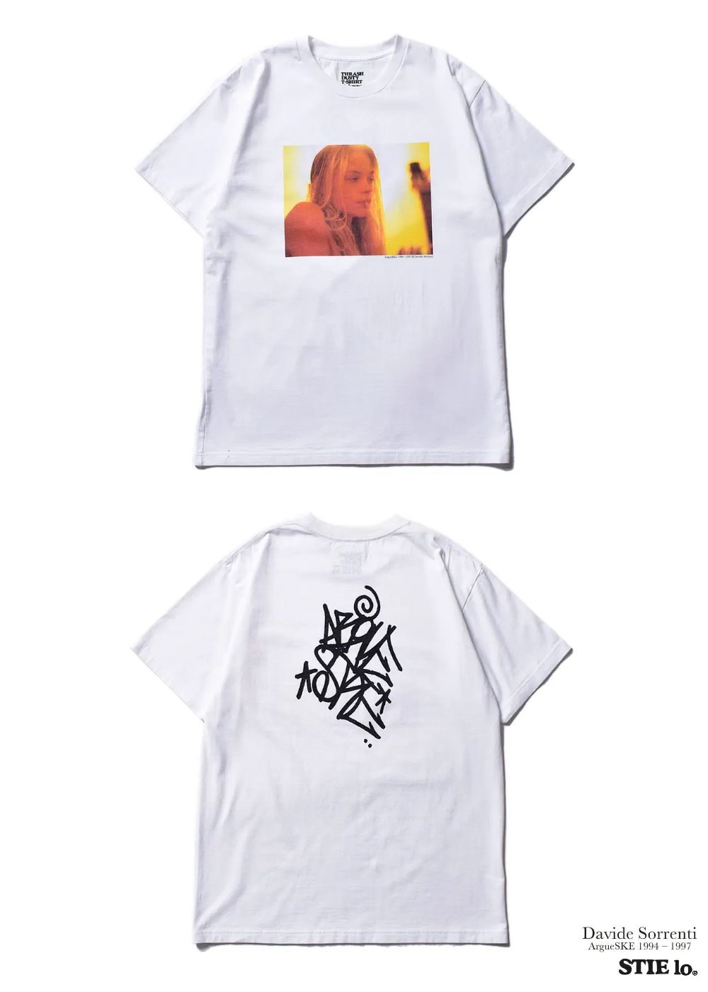 Stie-lo × Davide Sorrenti Orange-Aid T-SH (WHITE) / ×スティーロ×ダヴィデ・ソレンティ コラボフォトT