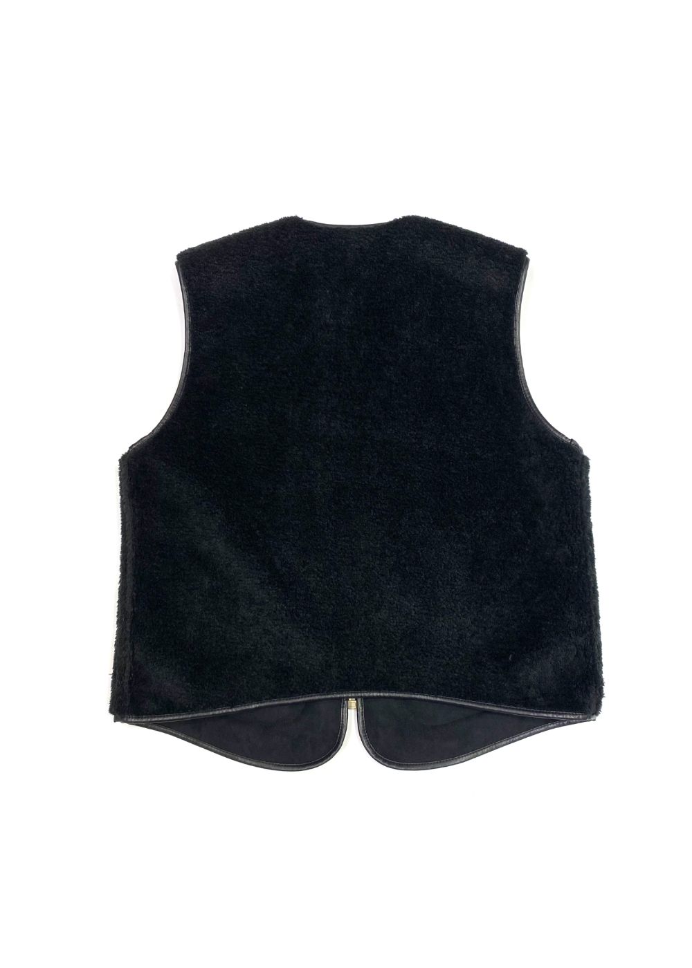 Vegan Mouton Vest (BLACK) / ビーガン ムートン ベスト