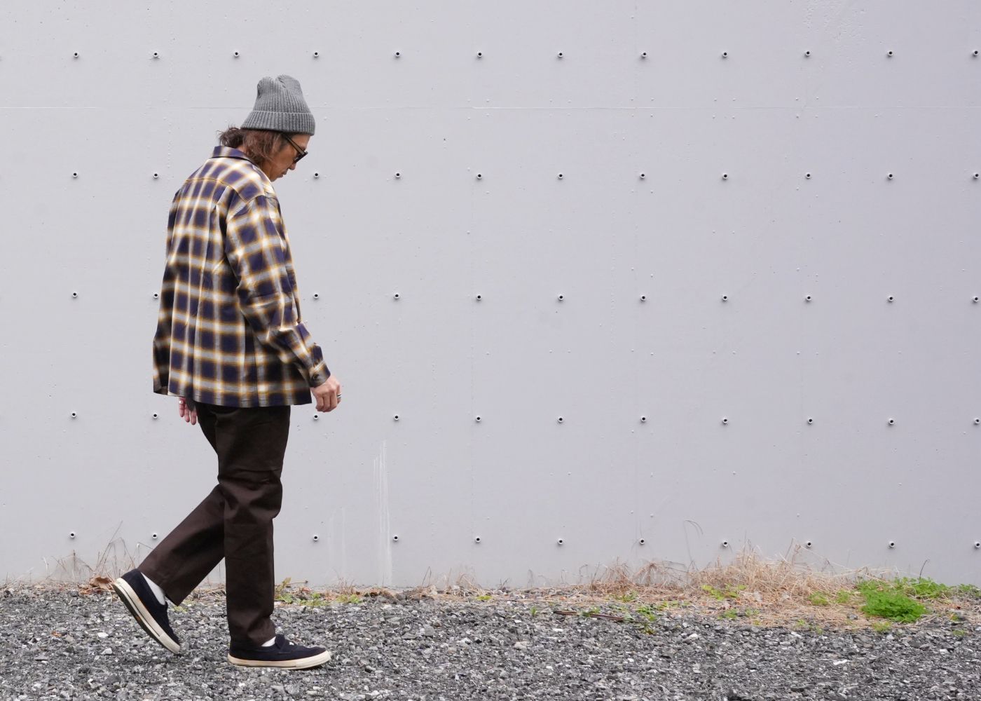 BEDWIN & RATS / SPRING CHECK SHIRT STYLE