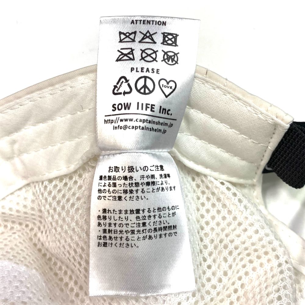 "OCEANSIDE DIVISION" US LOGO SUMMER JET CAP (WHITE) / アクティブ ジェット キャップ