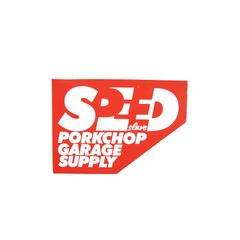 SPEED SLAVE STICKER (RED) / ロゴステッカー