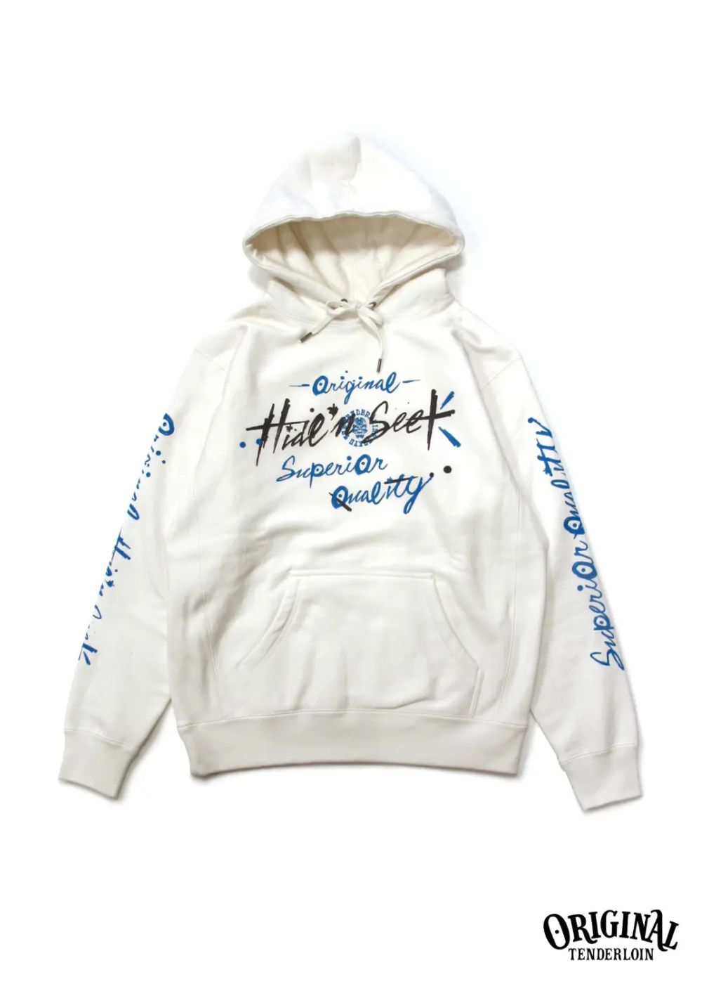 ×TENDERLOIN HOODED SWEATSHIRT-1 (OFF WHITE) / テンダーロイン コラボスウェットパーカー