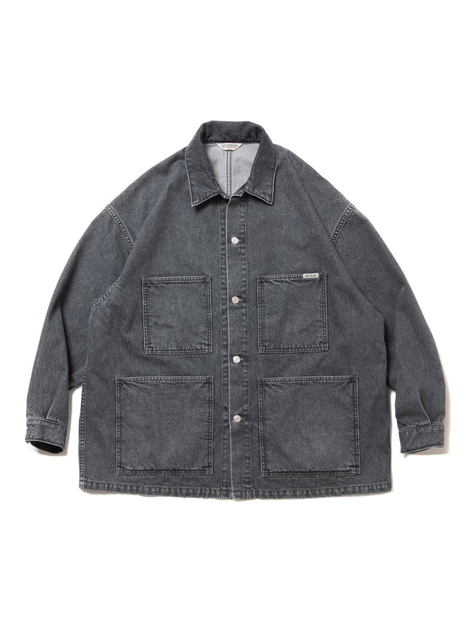 COOTIE PRODUCTIONS - Denim Coverall (BLACK HARD WASH) / デニム 