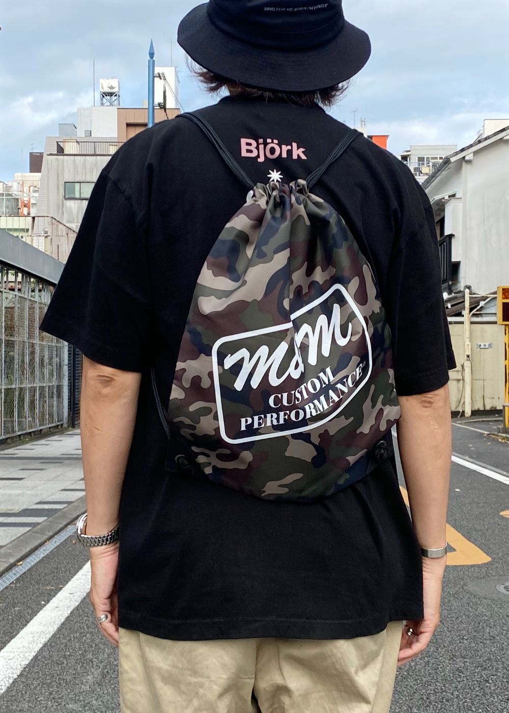 KNAPSACK (WOOD CAMO) / ナップサック