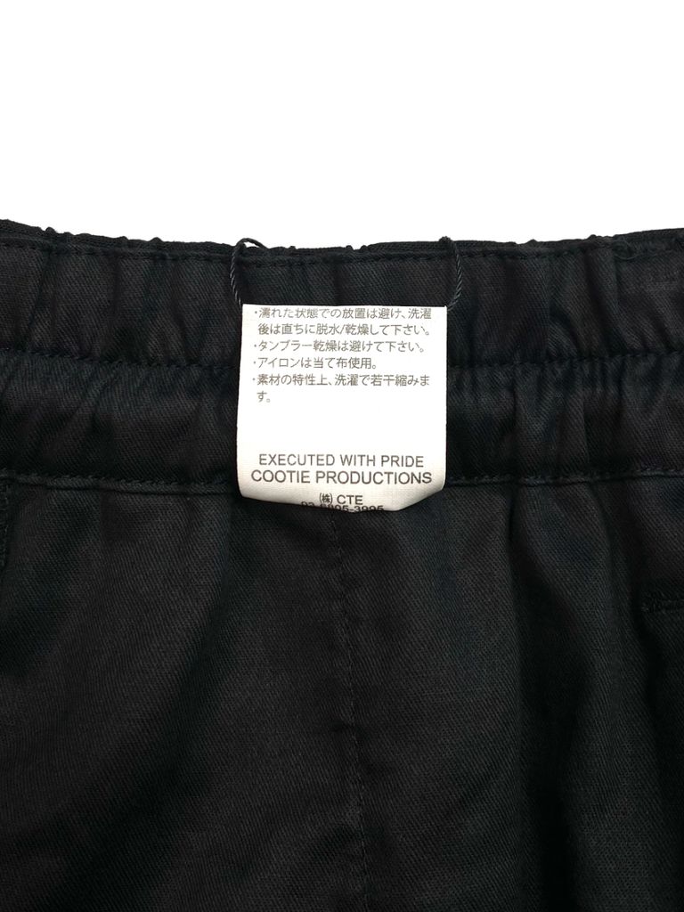 COOTIE PRODUCTIONS - T/W 2 Tuck Easy Pants (BLACK) / ポリウール 