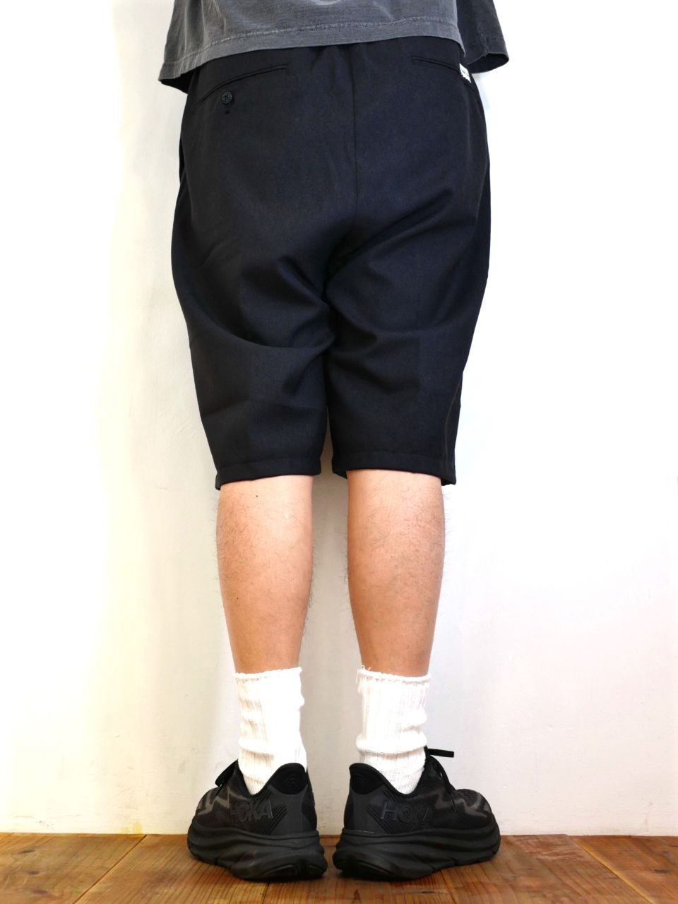 COOTIE PRODUCTIONS - T/W 2 Tuck Easy Shorts (BLACK) / ポリウール 