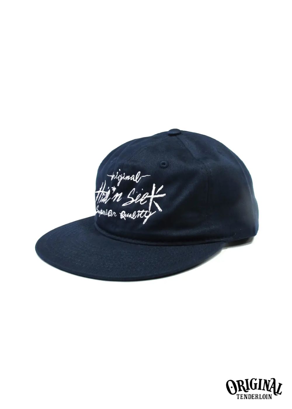 ×TENDERLOIN TWILL CAP (NAVY) / テンダーロイン コラボロゴ刺繍キャップ