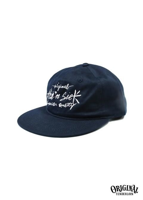 ×TENDERLOIN TWILL CAP (NAVY) / テンダーロイン コラボロゴ刺繍キャップ