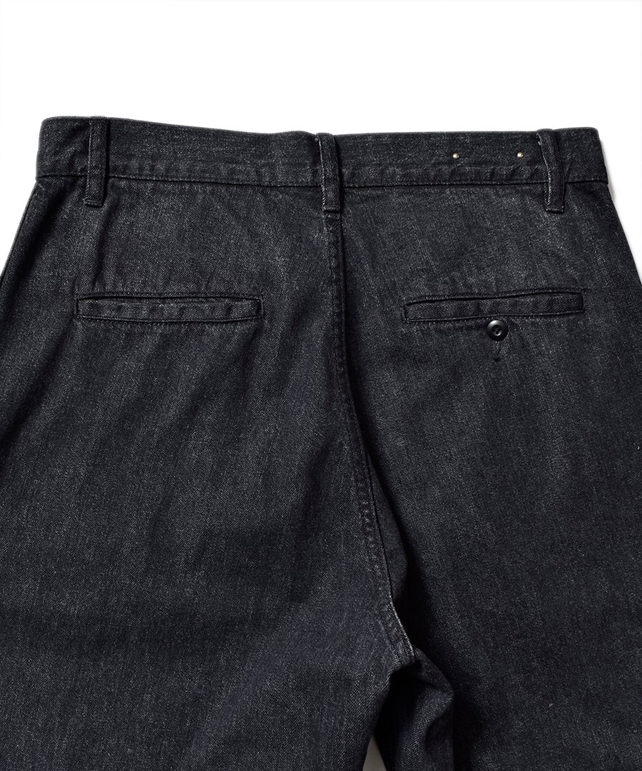 WTNB. Wide Tapered Work PS (BKC) / 渡辺康裕 コラボレーション ワイドデニム ワークパンツ