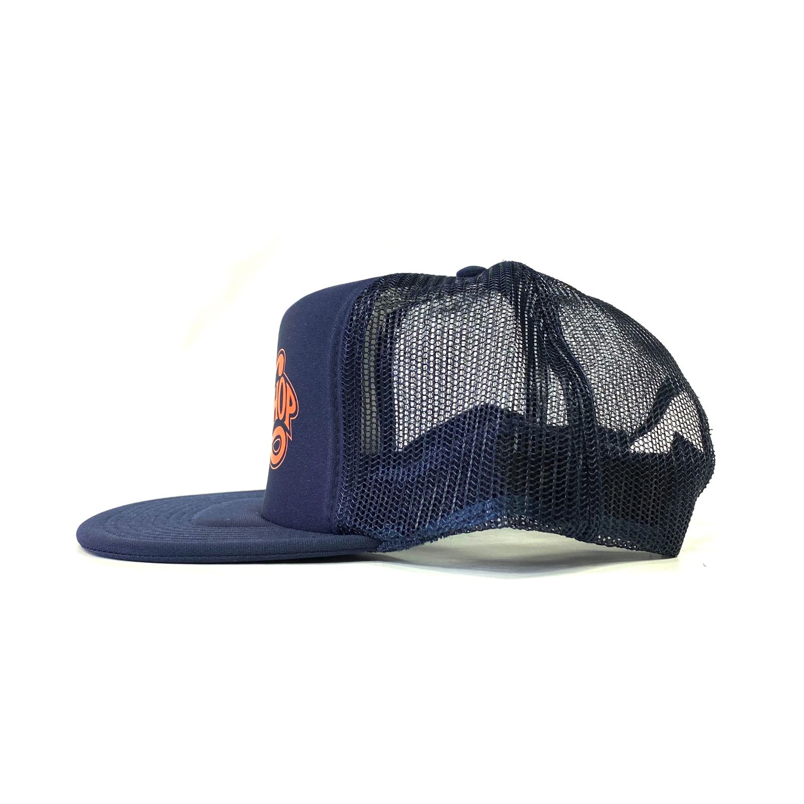 PORKCHOP - PPS MESH CAP (NAVY) / プリント メッシュキャップ | LOOPHOLE