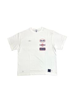 PRINT TEE (WHITE) / ロゴ プリント Tシャツ