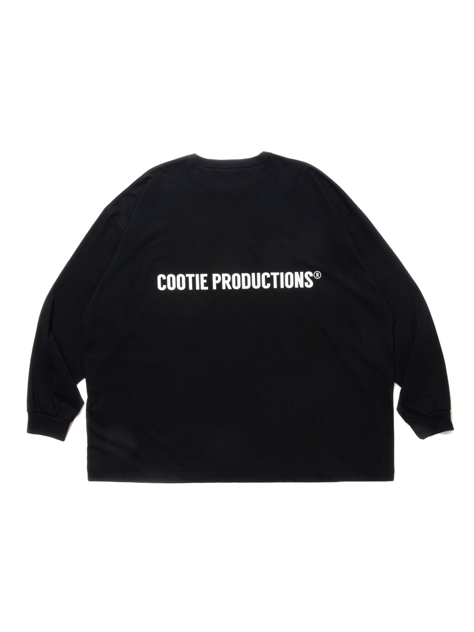 COOTIE PRODUCTIONS - Print Oversized L/S Tee (WHITE) / ロゴ