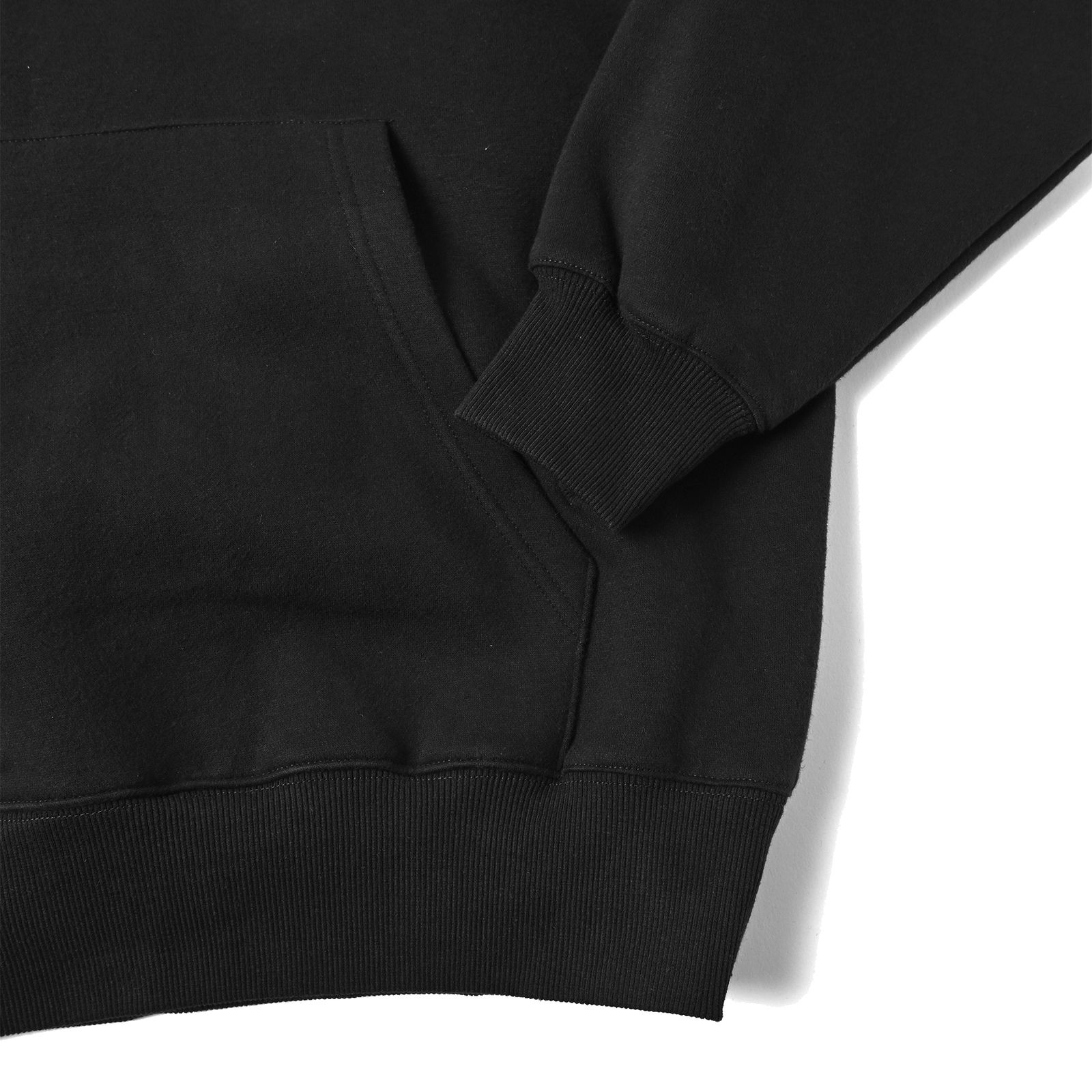 ヘビーオンスビックシルエットパーカー (BLACK)