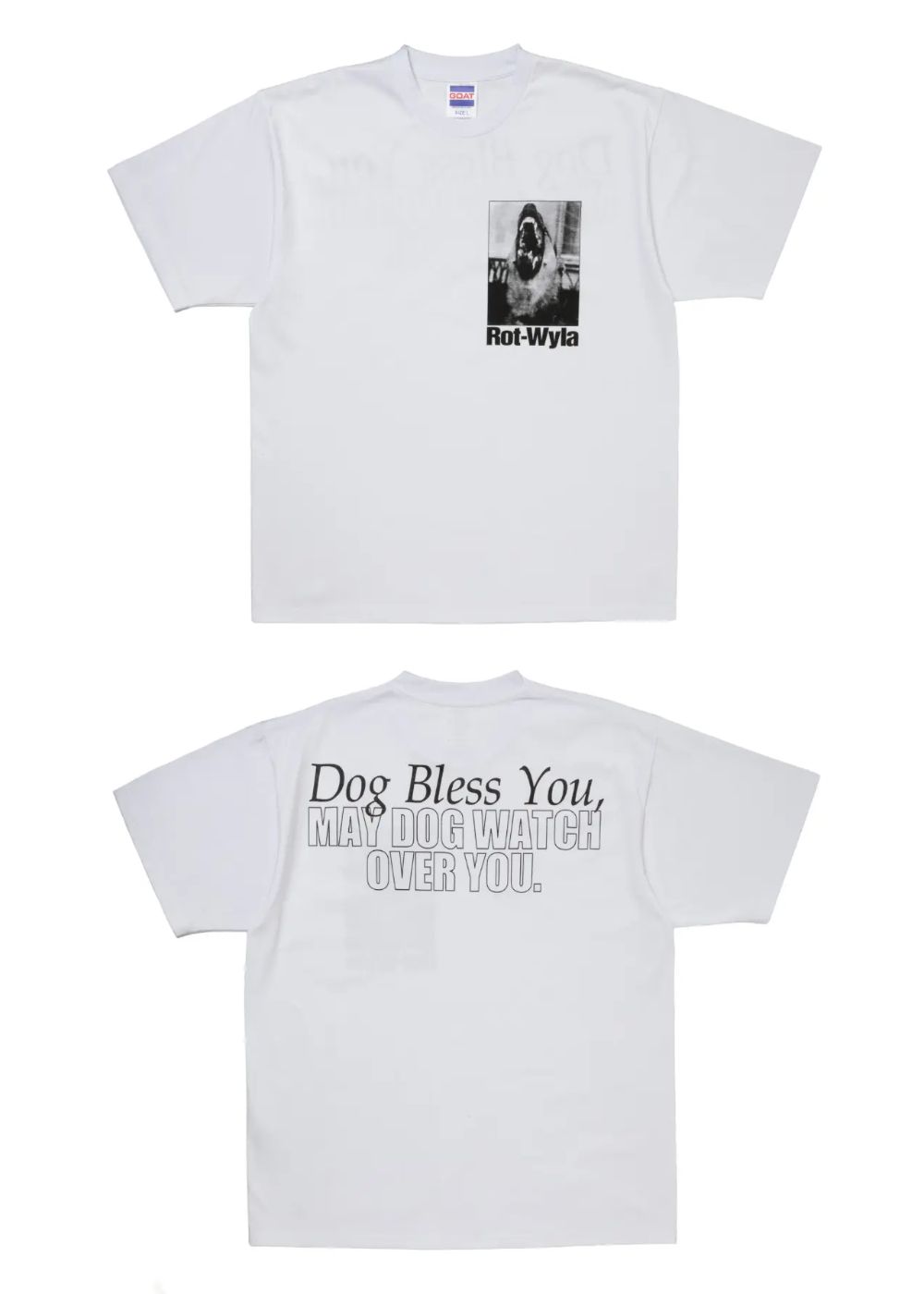 DOG PHOTO TEE (WHITE) / フォト プリント Tシャツ