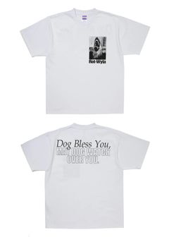 DOG PHOTO TEE (WHITE) / フォト プリント Tシャツ