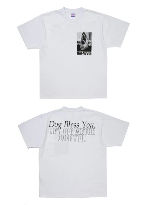 DOG PHOTO TEE (WHITE) / フォト プリント Tシャツ