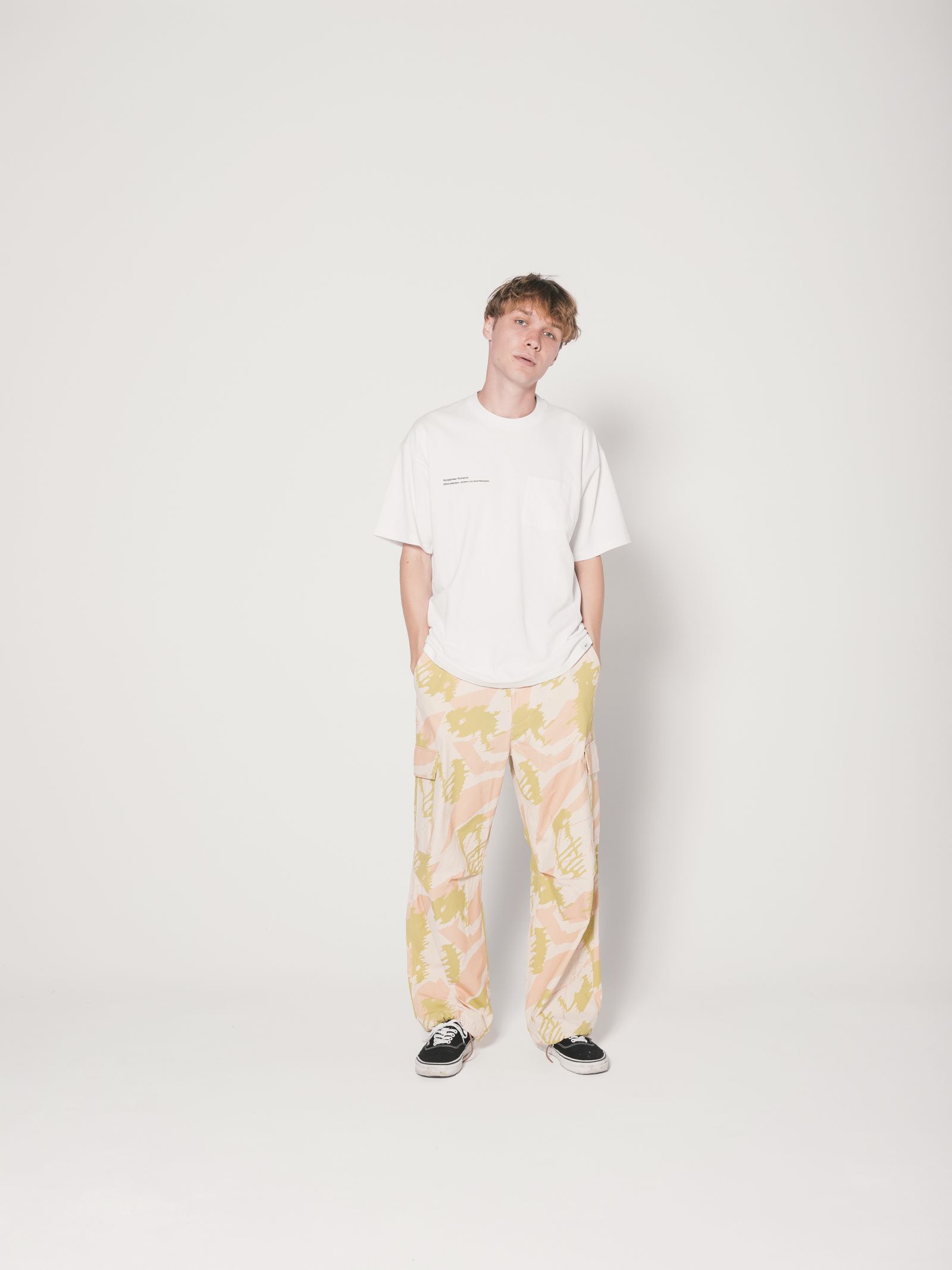 S/S POCKET TEE "LID" (WHITE) / ×YUTA YAMANO コラボ Tシャツ