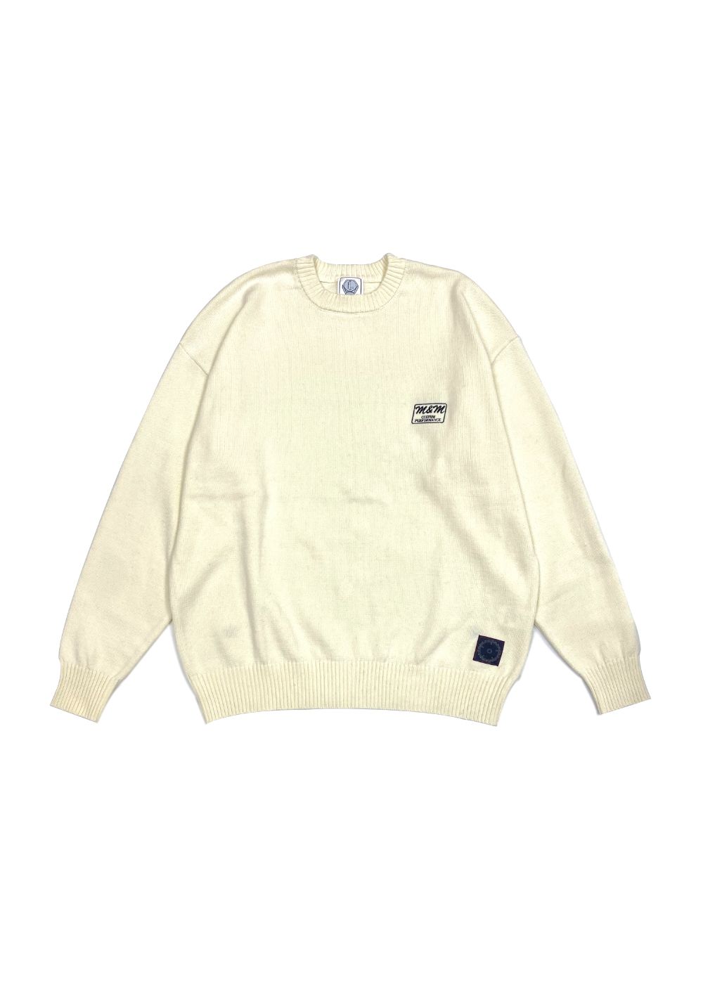 COTTON KNIT SWEATER (IVORY) / コットン ニット セーター