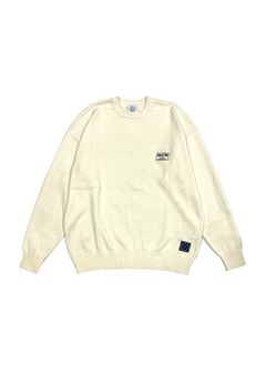 COTTON KNIT SWEATER (IVORY) / コットン ニット セーター