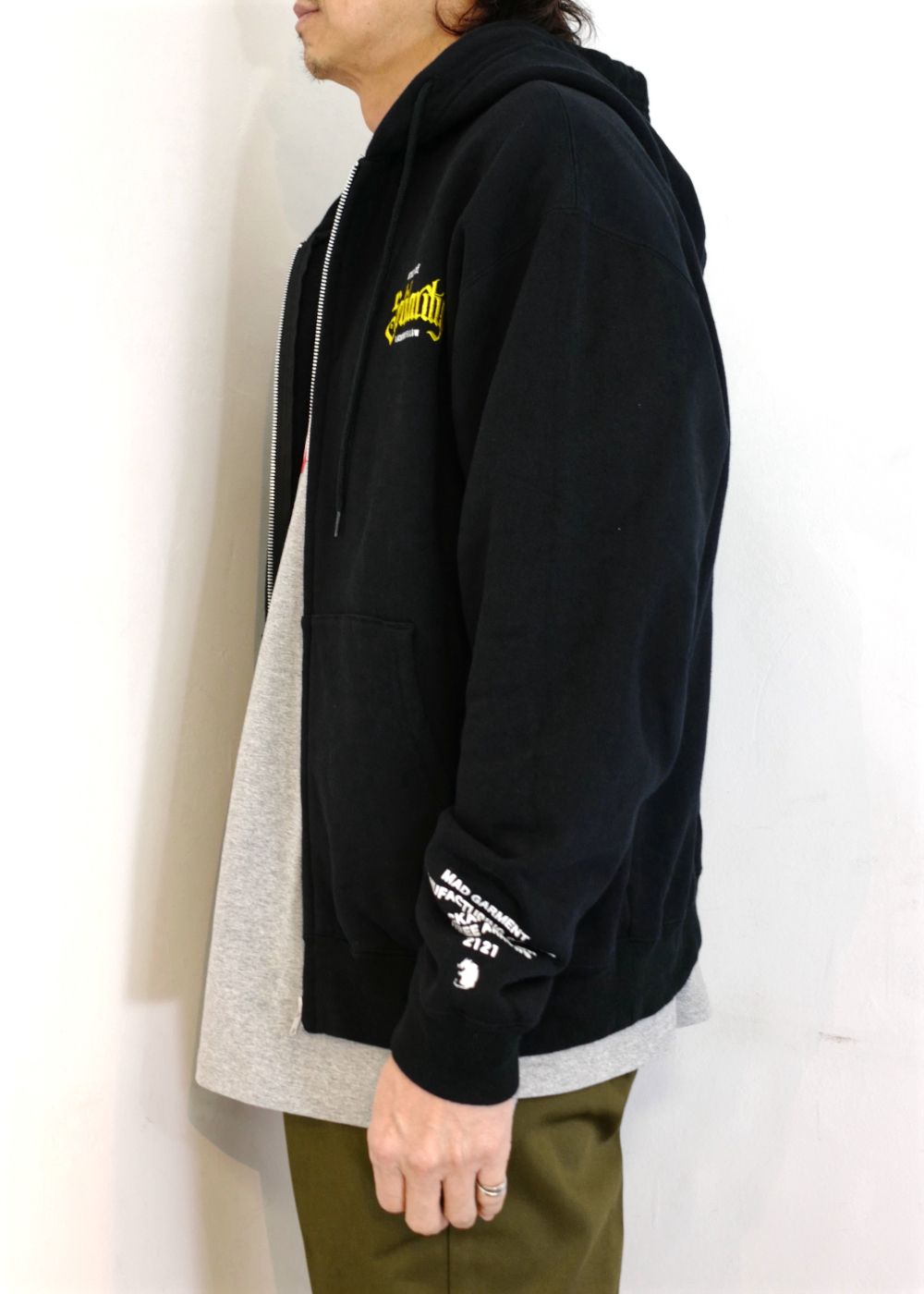 RATS - SOLIDARITY ZIP HOODIE (BLACK) / スウェットジップパーカー ...