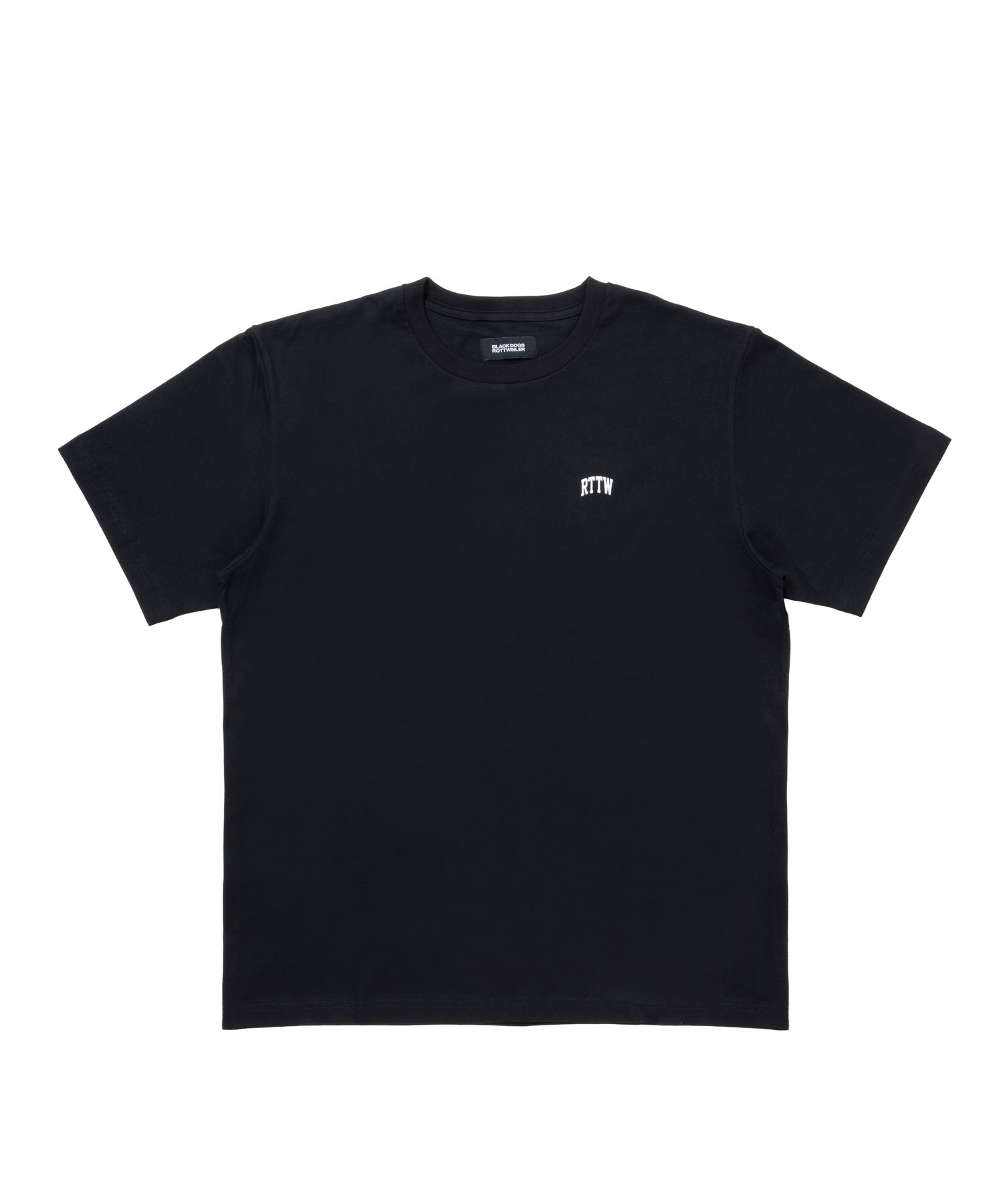 ROTTWEILER - RTTW TEE (BLACK) / カレッジロゴ プリント T