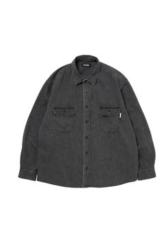 R9 DENIM SHIRT (BLACK) / デニム シャツ
