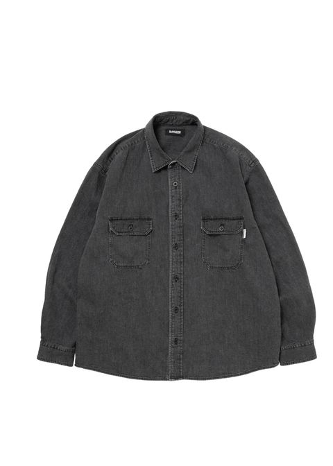 R9 DENIM SHIRT (BLACK) / デニム シャツ