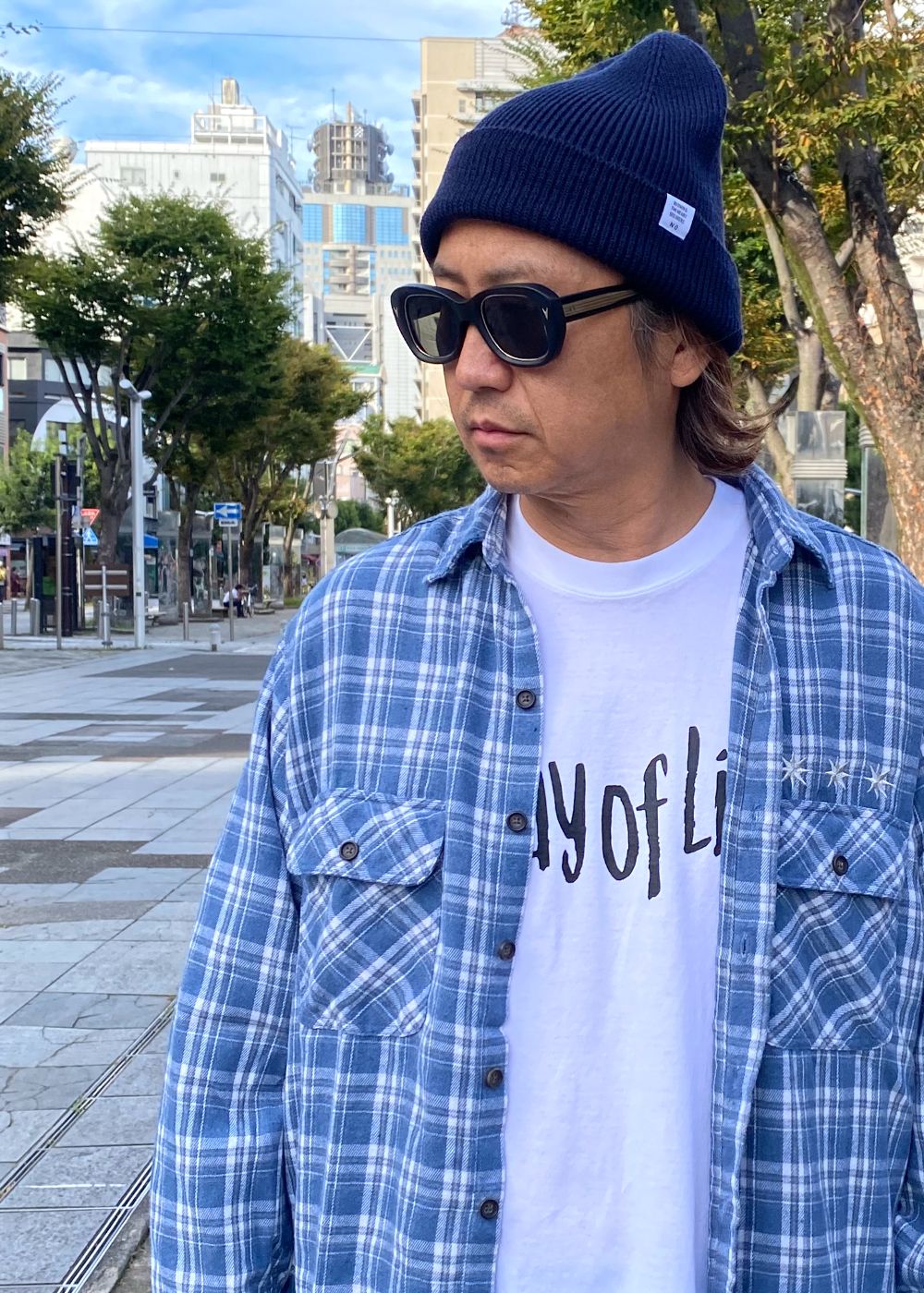 CA4LA Ex. WATCH CAP "ROBERT" (NAVY) / カシラ コラボレーション ニット キャップ