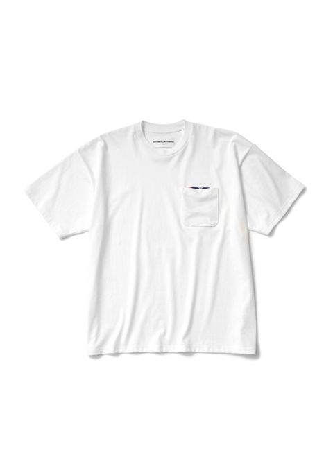 BANDANA TEE (WHITE) / バンダナ ポケット Tシャツ