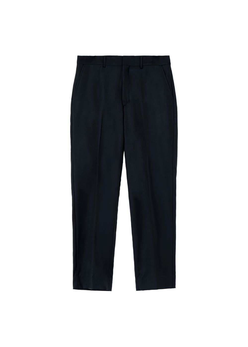 10L WOOL SILK PANTS "THUNDERS" (BLACK) / ウールシルク スラックス