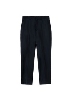 10L WOOL SILK PANTS "THUNDERS" (BLACK) / ウールシルク スラックス