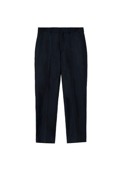 10L WOOL SILK PANTS "THUNDERS" (BLACK) / ウールシルク スラックス