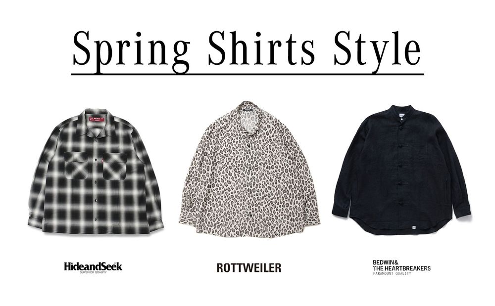 SPRING SHIRT STYLE / スタイル特集アップ致しました。